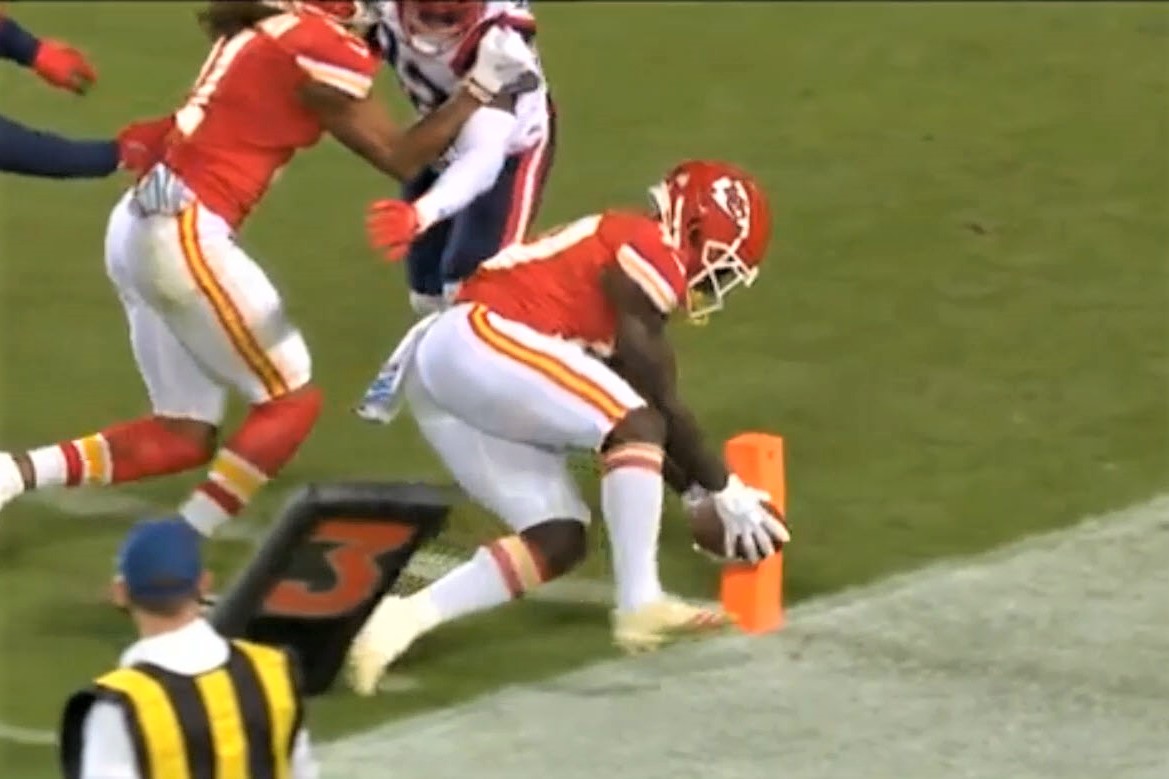 KC NE Hill bangs outside of pylon