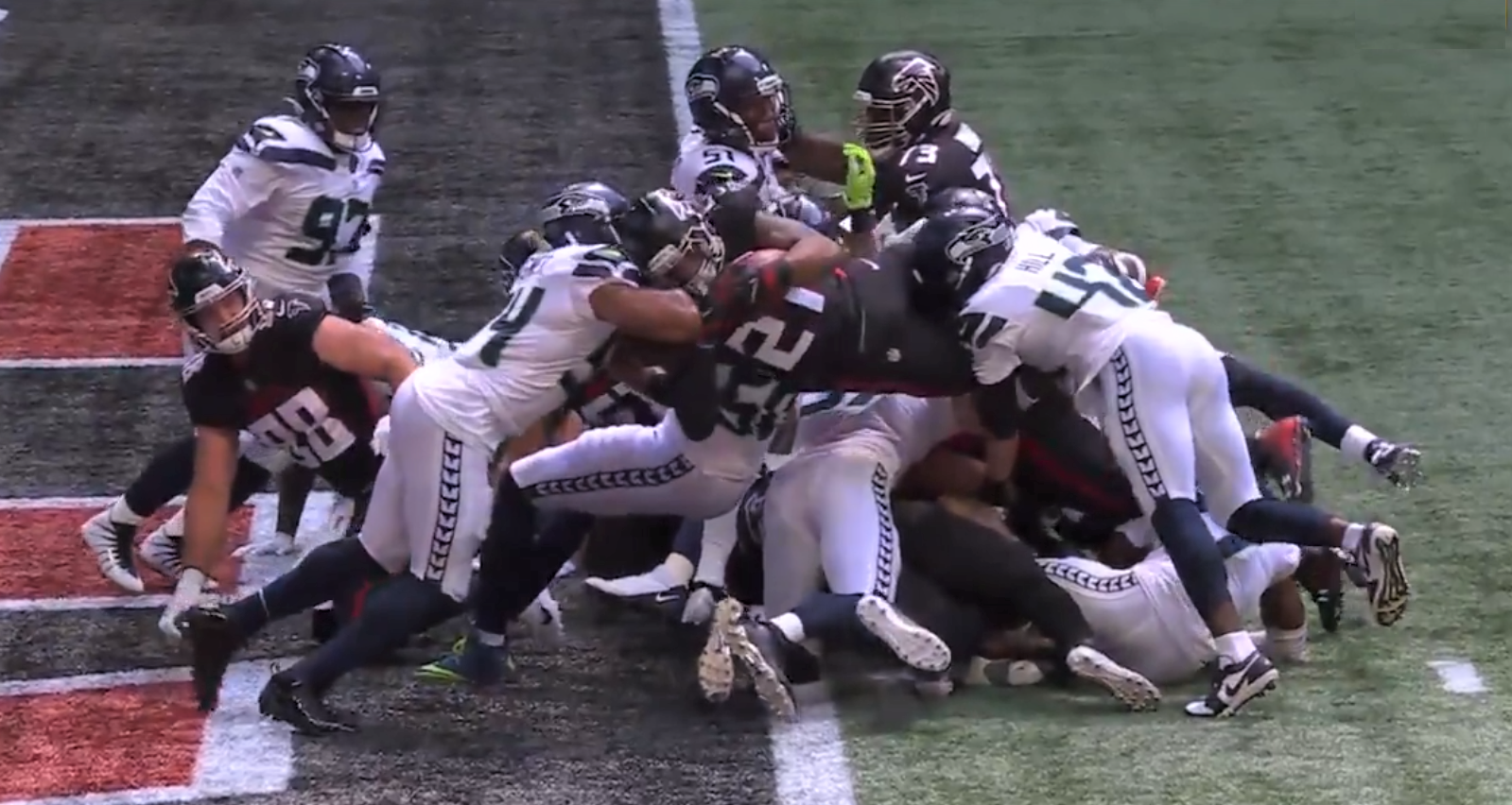 Week 1 SEA ATL Gurley's farthest penetration