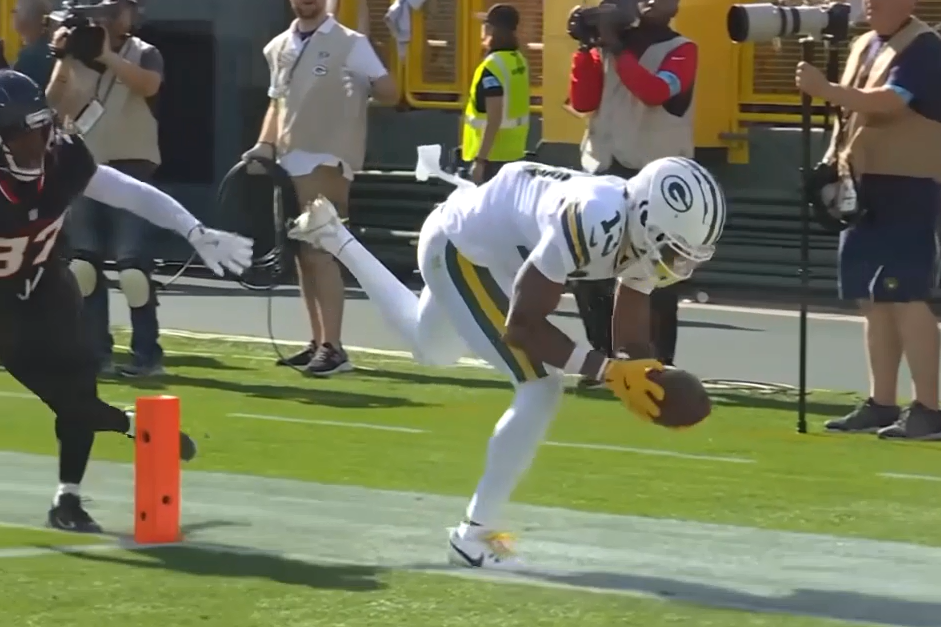 24 Week 7 HOU GB Dontayvion Wick R foot